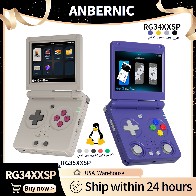 Gaming Console In Chinese - Anbernic RG34XXSP RG35XXSP Console de jeu