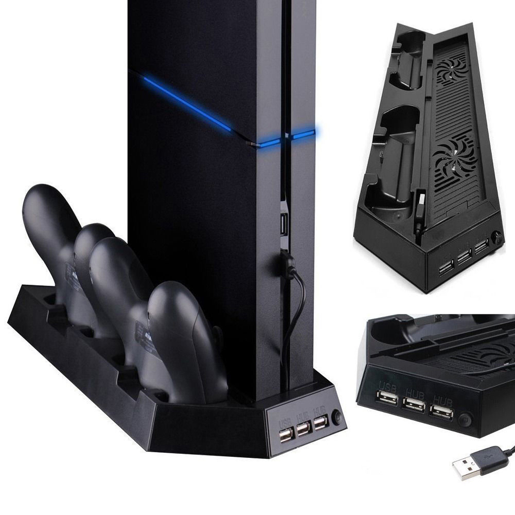 Gaming Console Tv Stand - Support de refroidissement vertical et station