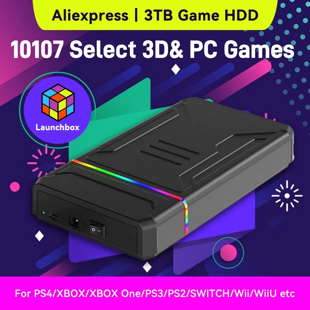 Gaming Console In Chinese - Disque dur portable de jeu Launchbox