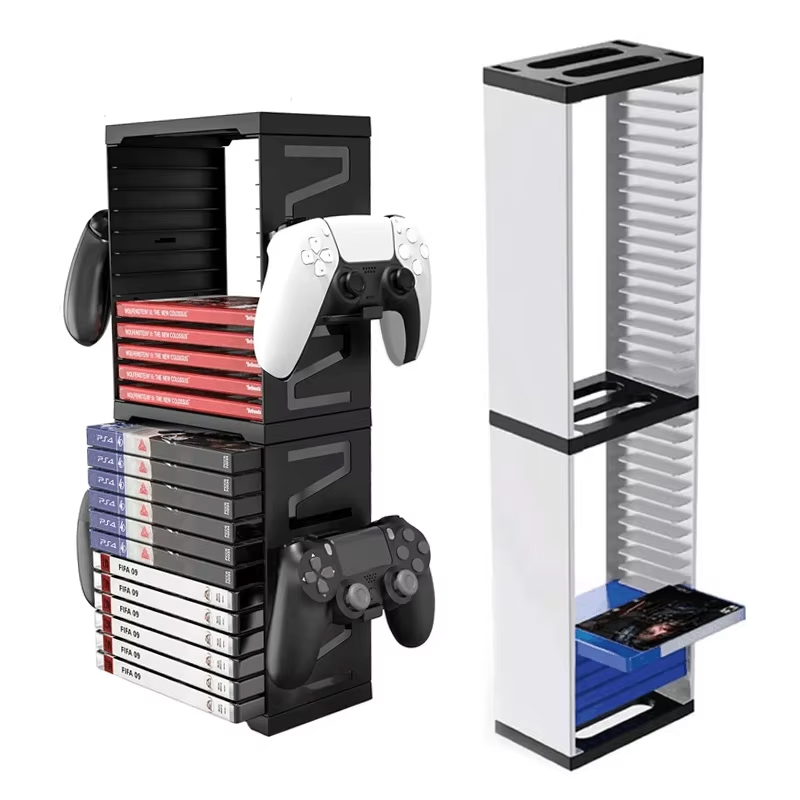 Gaming Console Cabinet - Tour de stockage de disque de