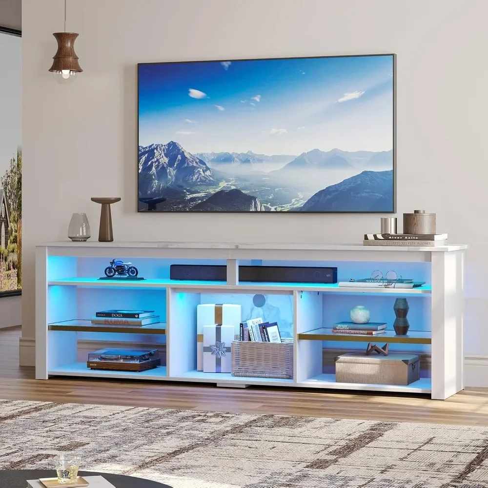 Gaming Console Tv Stand - Meuble TV pour TV 75 pouces,