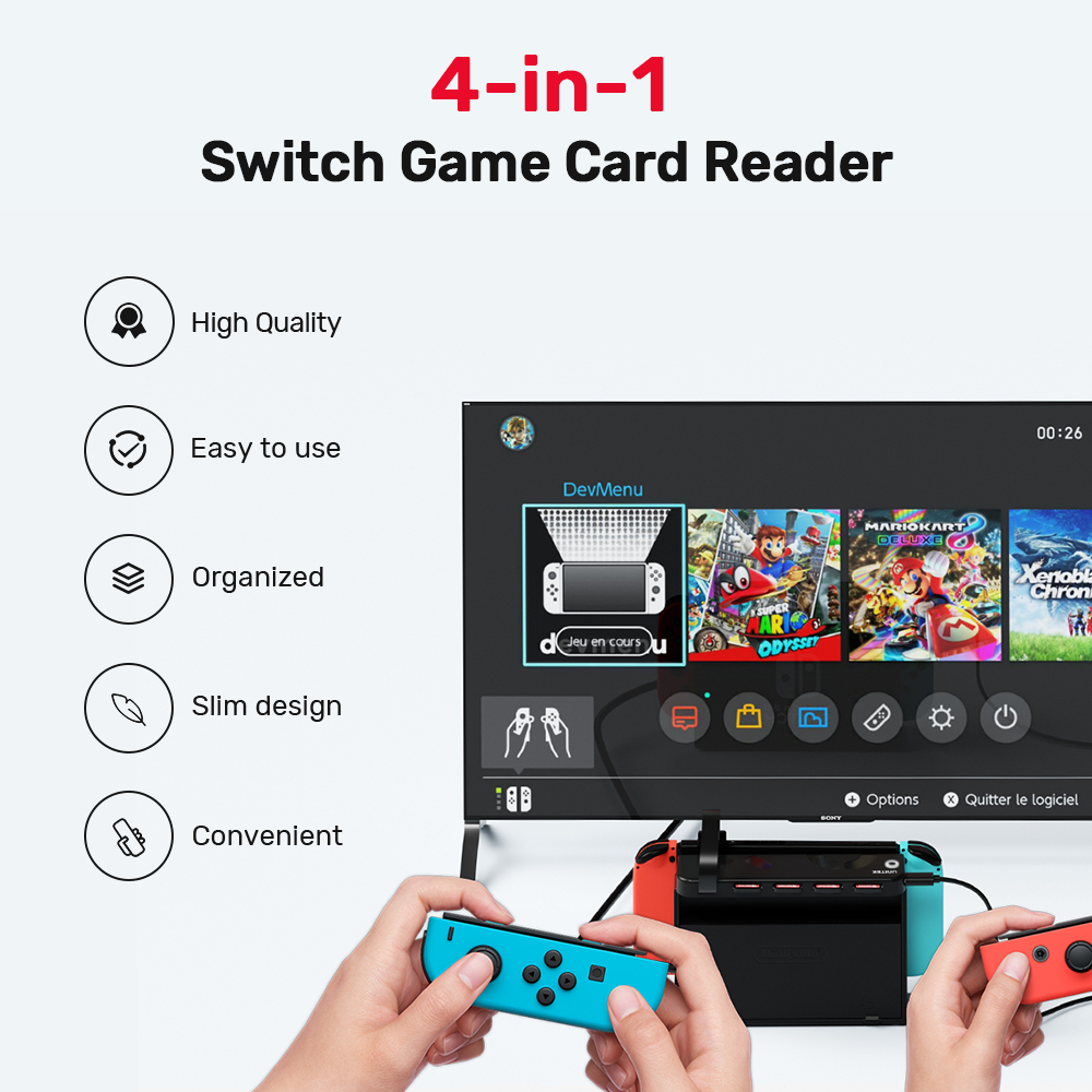 Gaming Console Station - Lecteur de cartes de jeu portable