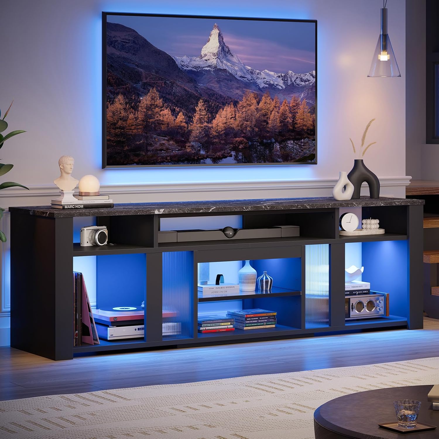 Meuble TV 80 pouces, centre de - Gaming Console Tv Stand avis et prix