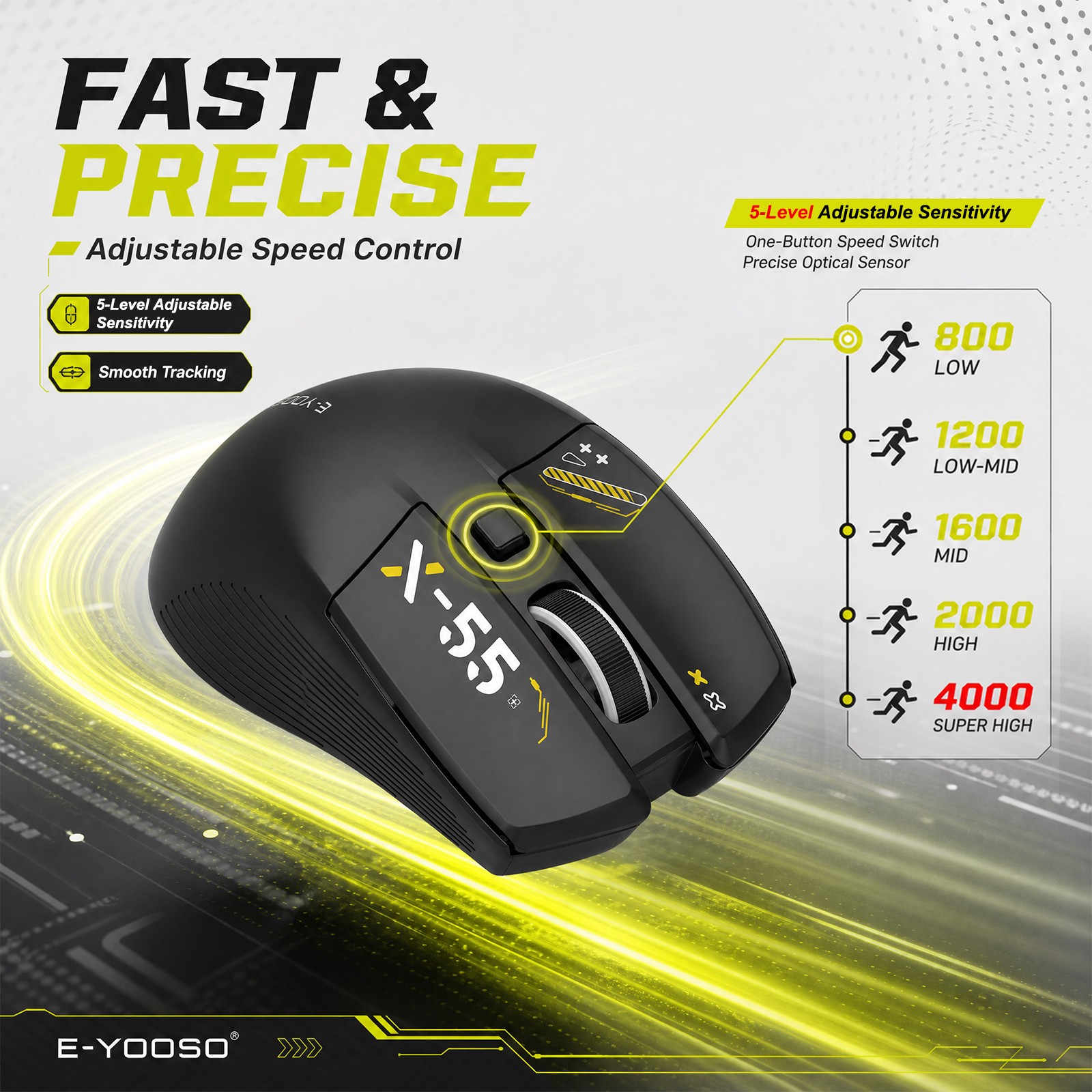 Souris silencieuse sans fil E‑ - Gaming Console X55 avis et prix