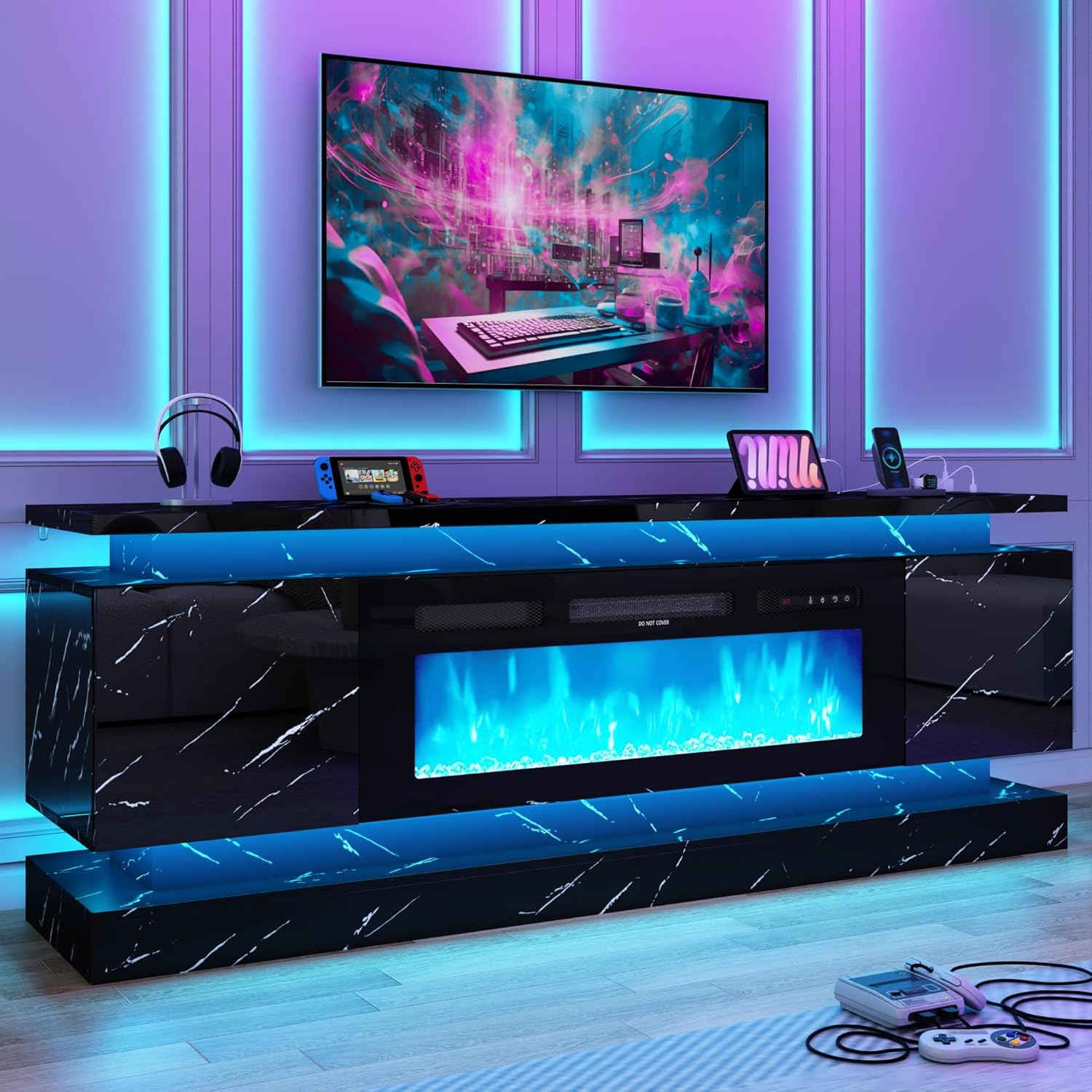 Supports TV LED 71 pouces avec - Gaming Console Tv Stand avis et prix