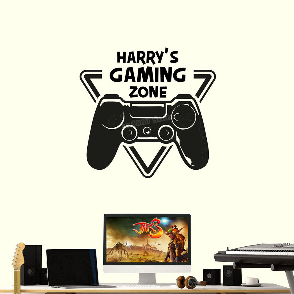 Autocollant mural de Zone de j - Gaming Console Cabinet avis et prix