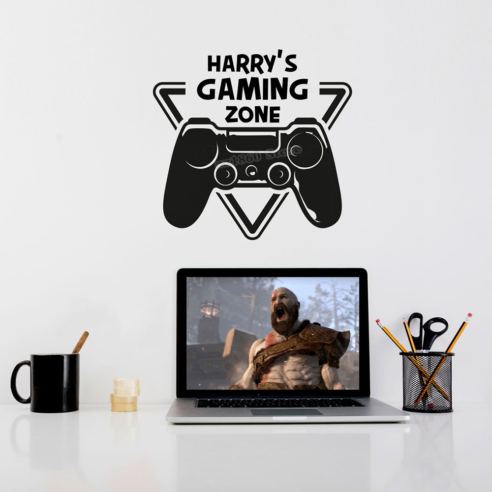 Autocollant mural de Zone de j - Gaming Console Cabinet avis et prix