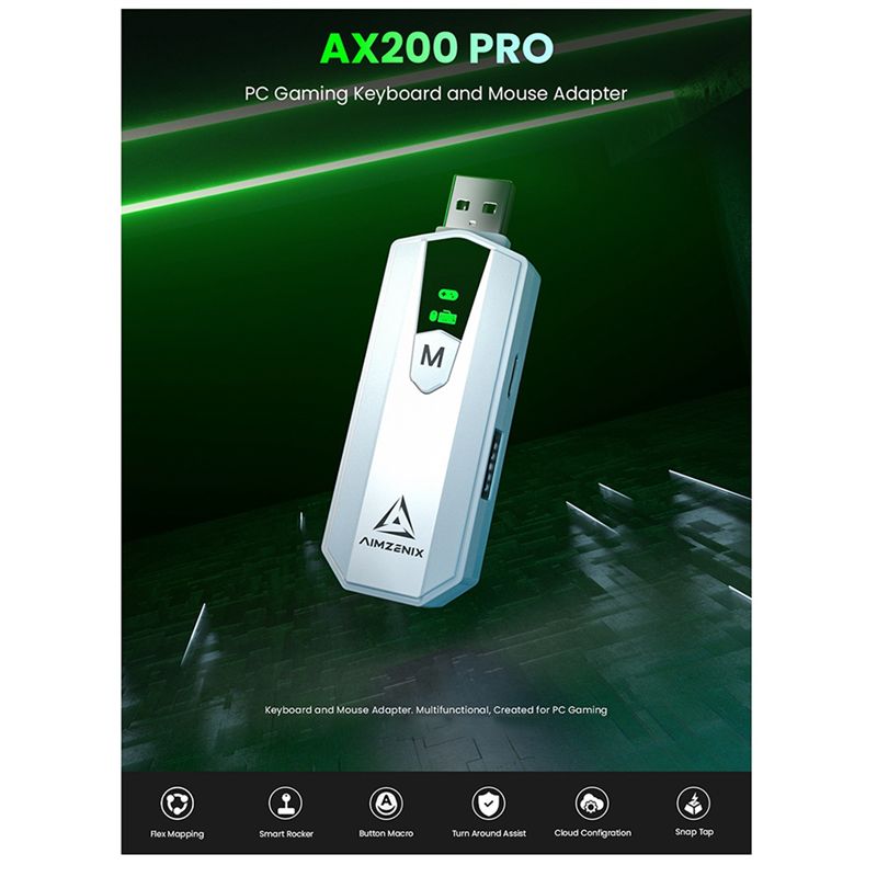 AIMZENIX AX200PRO Adaptateur C - Gaming Console Latest avis et prix